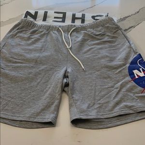 SHEIN NASA graphic jersey shorts